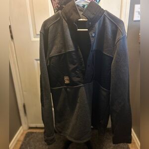 The North Face Men's Black and Gray Shirt Jacket